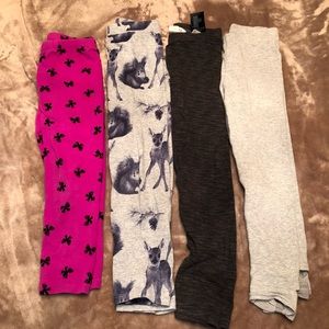 Girls Leggings Set of 4